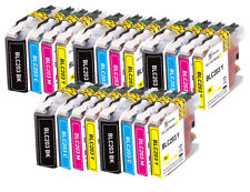 20 PK Quality Ink Set w/ Chip fits Brother LC201 LC203 MFC J485DW J4320DW J480DW picture
