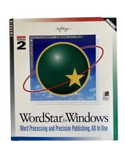 NEW SEALED WordStar For Windows Version 2 Windows 3.1 / 95 Big Box PC Word Proc. picture