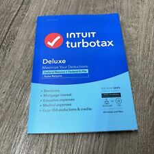 TurboTax Deluxe 2023 Federal ,1 User Windows/Mac, CD NEW picture