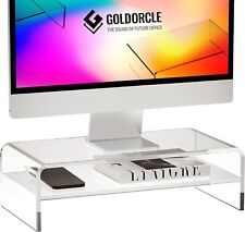 Acrylic Monitor Stand Riser Clear Computer Monitor Stand (Big) picture