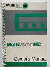 Vintage 1980s MultiTech Systems MultiModem HC Spiral Bound Owners Manual picture