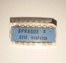 Sprague USN 7470A IC chip microchip DIP-14 vintage from 1967 Gold plated legs picture