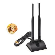 Eightwood Dual WiFi Antenna with RP-SMA Male Connector 2.4GHz 5GHz Dual Band picture