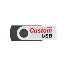 Lot 100 Custom Swivel USB Flash Drives Promotional Product Personalized w/ Logo picture