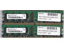2GB 2x1GB QIMONDA PC2-4200 DDR2-533 HYS64T128020HU-3.7-A DESKTOP RAM MEMORY KIT picture