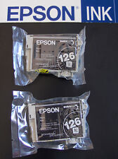 Lot of 2 GENUINE Epson 126 Black High Yield Ink Cartridges T1261_T126120-D2  picture