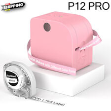 Phomemo P12 Pro Label Maker Label Printer Portable Bluetooth Wireless + 1 Tape picture