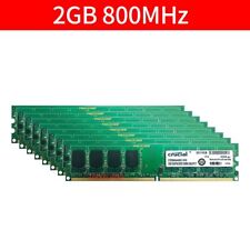 Crucial 16GB 8x 2GB 1GB PC2-6400U DDR2 800MHz 1.8V Computer Desktop Memory LOT picture