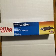 OFFICE DEPOT BLACK REPLACEMENT FAX RIBBONS PANASONIC* KX-FP 80, 81, 85 MACHINES picture