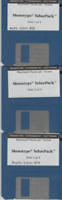 ITHistory (1992) APPLE Software: MONOTYPE Value Pack  MAC 3 x  3.5