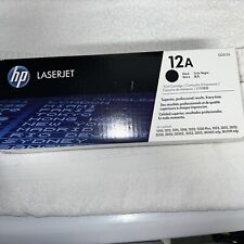 HP Q2612A LaserJet Toner Cartridge 12A Black Genuine - New /Sealed / Mfg 11/2022 picture