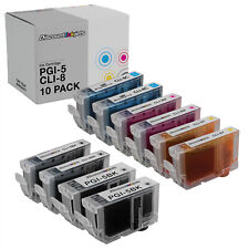 10PK PGI-5BK CLI-8 BCMY for Canon PGI5 CLI8 Ink Cartridge W/CHIP PIXMA MP600 500 picture