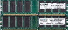 1GB 2x512MB PC-3200 DDR-400 RAM MEMORY KIT CRUCIAL INFINEON CT6464Z40B.I16T DDR1 picture