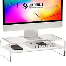 2-Tier Acrylic Monitor Stand Riser Clear Computer Monitor Stand for Laptop PC... picture
