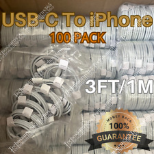 100X PD 20W USB C Fast Charger Cable Type C Cord 3FT For iPhone 14/13/12/11/XR/8 picture