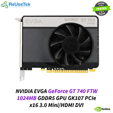 NVIDIA EVGA GeForce GT 740 FTW 1024MB GDDR5 GPU GK107 PCIe x16 3.0 Mini/HDMI DVI picture