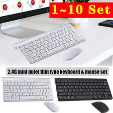 Ultra-Thin Wireless Keyboard And Mouse Set 2.4G For Mac Apple PC Computer Lot picture