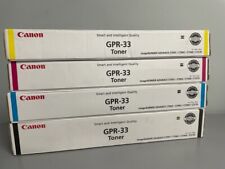 OEM Canon GPR-33 Toner Cartridge Set Cyan, Yellow, Magenta, Black picture