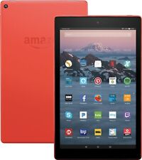 Amazon Kindle Fire HD 10 Tablet 32GB Red 7th Gen 2017 Alexa eReader Warranty picture
