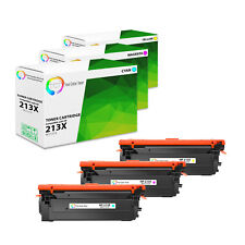 3Pk TCT Premium 213X CYM Hi-Yield for Compatible HP 5700dn 6700 Toner Cartridge picture