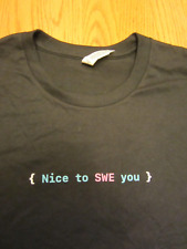 APPLE logo T-SHIRT MD Engineering Employee Only Software Medium Bllack Swift SWE picture