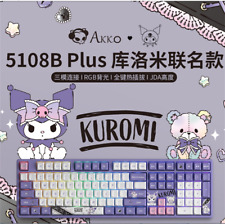 AKKO X Kuromi 108 keys RGB Blueteeth Wireless Hot swap 5108B Mechanical Keyboard picture