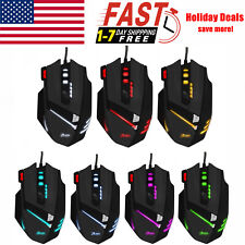 Gaming Mouse LED Backlight USB Wired Gamer Mouse Optical Mice for PC Laptop picture