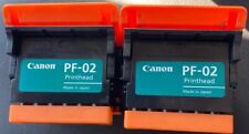 2 Rare OEM Canon PF-02 Printhead - CMYK, 1656B001AA Tested Working IPF8000/9000 picture