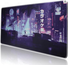 Large Japanese Cyberpunk Mouse Pad for Desk picture