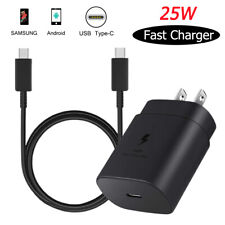 25W Super Fast Wall PD Charger For Samsung Andriod Galaxy S22 S9 Type-C Cable picture