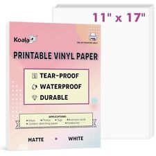 Printable Waterproof Paper for Inkjet Printer 11x17 In 30 Sheets Matte White ... picture