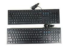 LOT OF 4 Black Wired USB Desktop Computer Keyboard KB216p picture