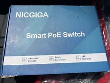 NICGIGA 26 Port Powered PoE Switch with 24 Ports 10/100Mbps, Gray Metal - 320wat picture