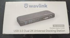 Wavlink WL-UG39DK1 Dual 2K USB 3.0 Universal Docking Station SEALED picture