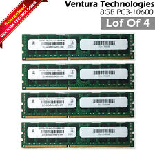 Lot Of 4 Ventura D3-60MM104SV-999 4X8GB PC3-10600 DDR3 1333 2Rx4 Server Memory picture