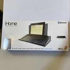 iHome Bluetooth Audio System and Wireless Keyboard with Speakerphone Brand New picture