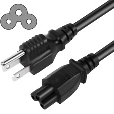 4 FT 3 Prong Universal AC Power Cord for HP Dell Lenovo Laptop TV Printer picture