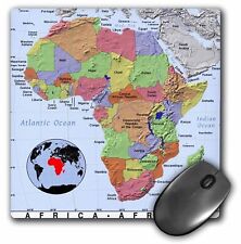 3dRose image of topographic map of Africa MousePad picture