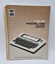 trs-80 Model 100 Manual Tandy RadioShack Portable Computer Manual Book  picture