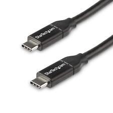 StarTech.com USB C to USB C Cable - 1.5 ft / 0.5m - 5A PD - White - USB 2.0 - US picture