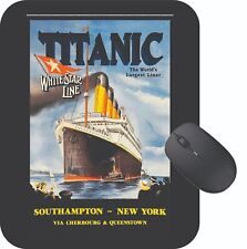TRavle On Titanic Mouse Pad Travel Poster Art Vintage Retro picture