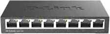 TESTED  D-Link DGS (DGS-108) 8-Port GIG Switch - w power  picture