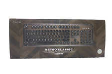 Azio Retro Classic (Artisan) Wireless/USB Wired Vintage Mechanical Keyboard READ picture