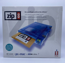 Iomega Zip 100 External Disk Drive USB Translucent Blue SEALED,  picture
