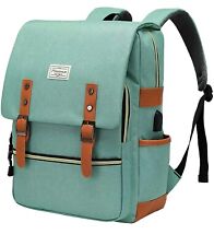 Modoker Vintage Look Laptop Backpack for Women Men,School USB Backpack New picture