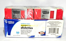 50 Diskettes Floppy Vintage Office Depot 2HD IBM Format 3.5 1.44 MB 122223-6 picture