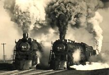 2 Old Steam Engine train Locomotive  Mousepad Computer Mouse Pad  7 x 9 picture