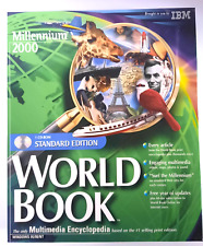IBM World Book Encyclopedia Millennium 2000 ~ Big Box ~ PC CD-ROM ~ NEW ~ NOS ~ picture