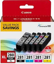 Canon - PGI-280 XL / CLI-281 5-Pack High-Yield - Pigment Black, Standard Capa... picture