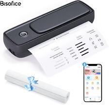 BISOFICE Portable Printer Wireless BT Thermal Printer for Travel w/ Paper Rolls picture